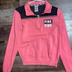 Pink quart zip